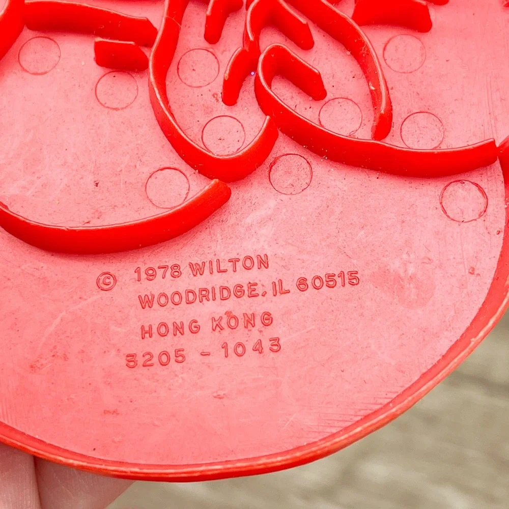 Vintage Wilton Christmas Cookie Cutter Set Red Plastic Holiday Shapes